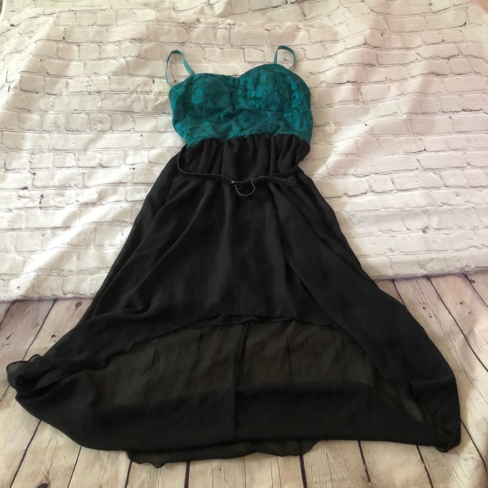 ❗️READ DESCRIPTION❗️ Teal High Low Dress